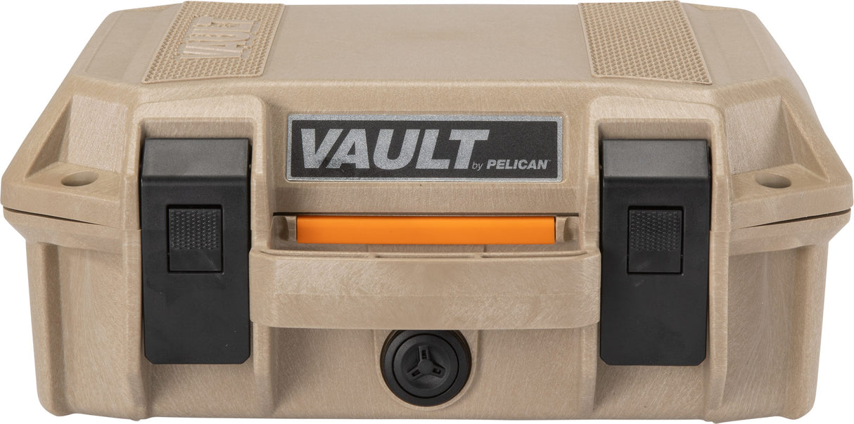 Pelican V100 Vault Small Handgun Case - Tan