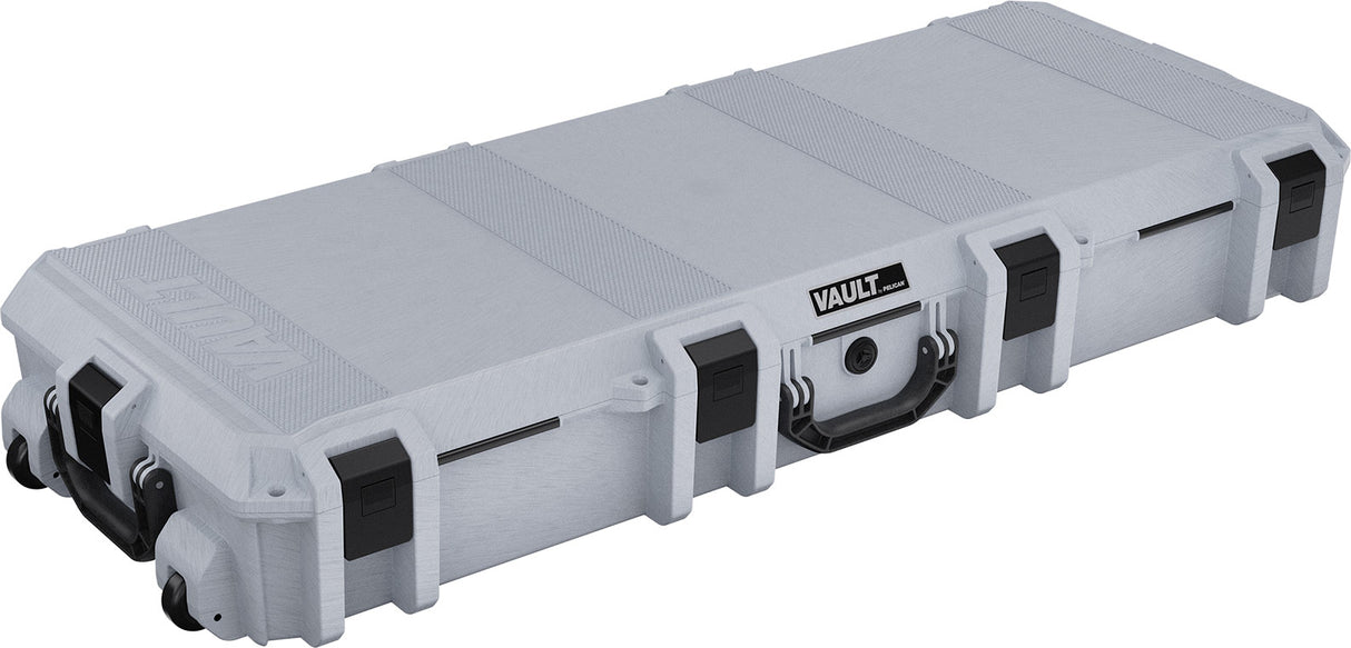 Gray protective case with 'VAULT' branding on a white background