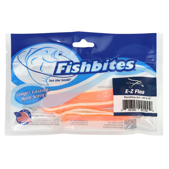 Fish Bites 0100 EZ Sand Flea Naranja/ Blanco