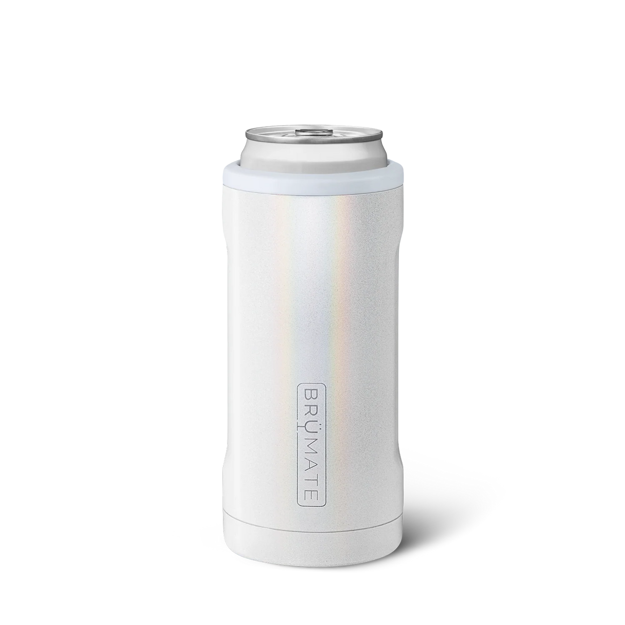White can cooler with BruMate logo on a white background
