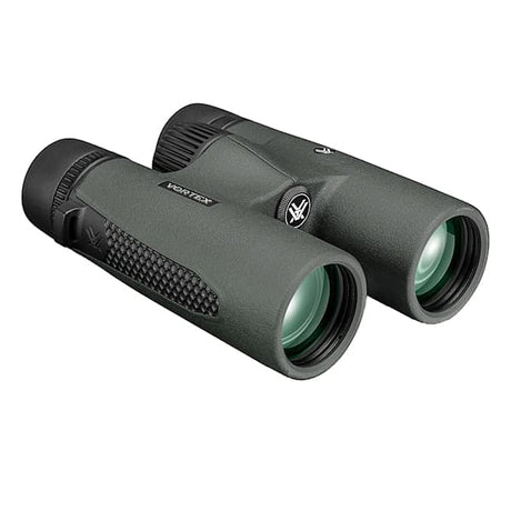 Pair of binoculars on a white background