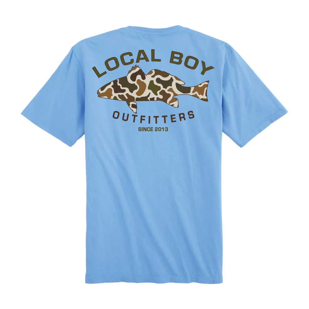 Local Boy Outfitters Vintage Redfish T-Shirt - Washed Denim