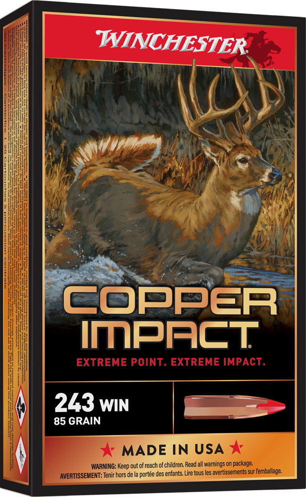 Winchester -  85 Grain. Copper Impact Ammo