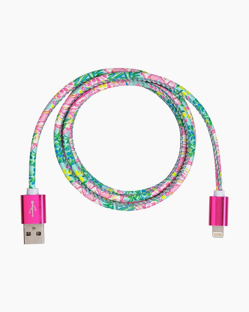 Lilly Pulitzer - Charging Cord Fruity Flamingo