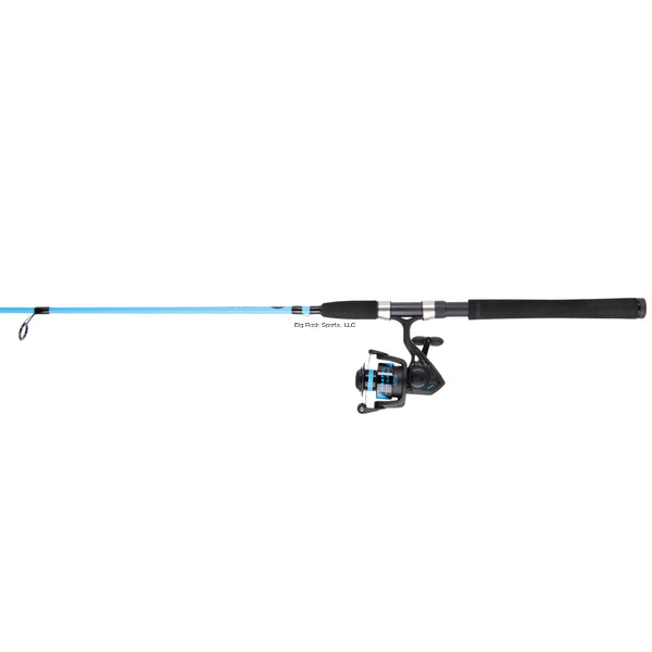 Combo giratorio Penn Wrath, 2500 tamaño 3 brg. Carrete sin carrete, 6'6" 2 piezas, medio ligero, moderado rápido, mango de EVA