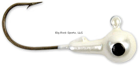 GOT-CHA Cabeza de anzuelo redonda, gancho tamaño 4, Chartreuse, paquete de 10