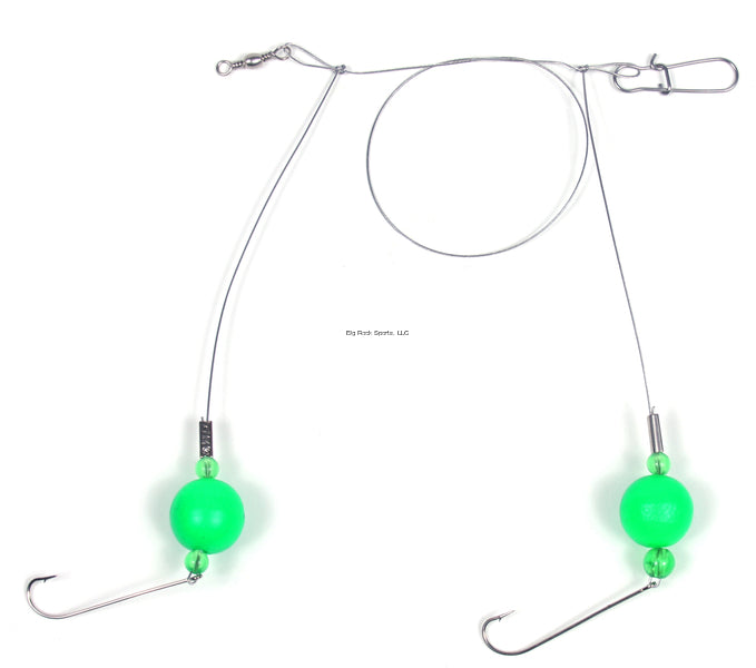 Sea Striker Bluefish Fireball Rig  3/4" Green Floats  #4 Hooks