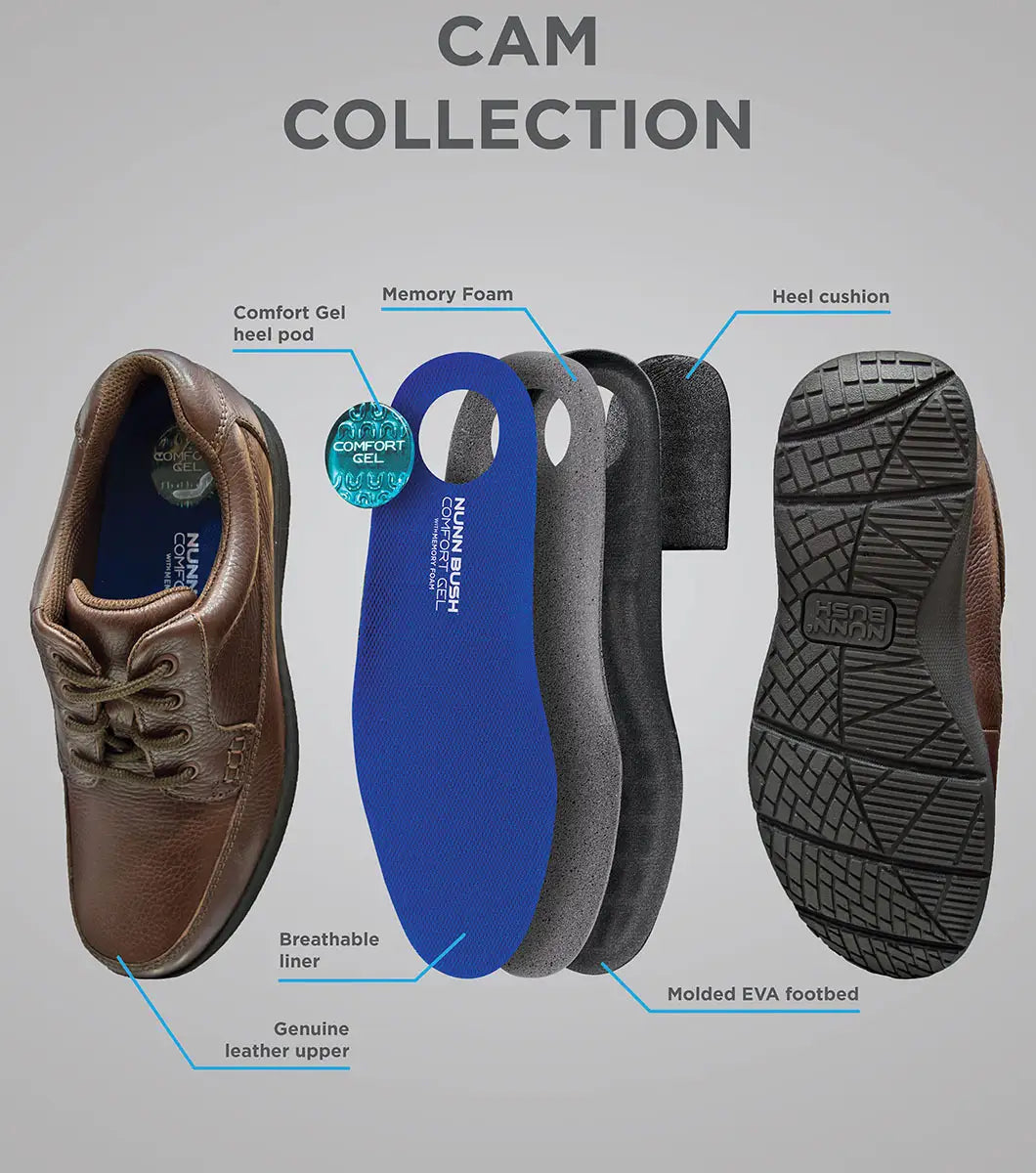 Zapatos informales Nunn Bush Cam Moc Toe Oxford para hombre - Marrón