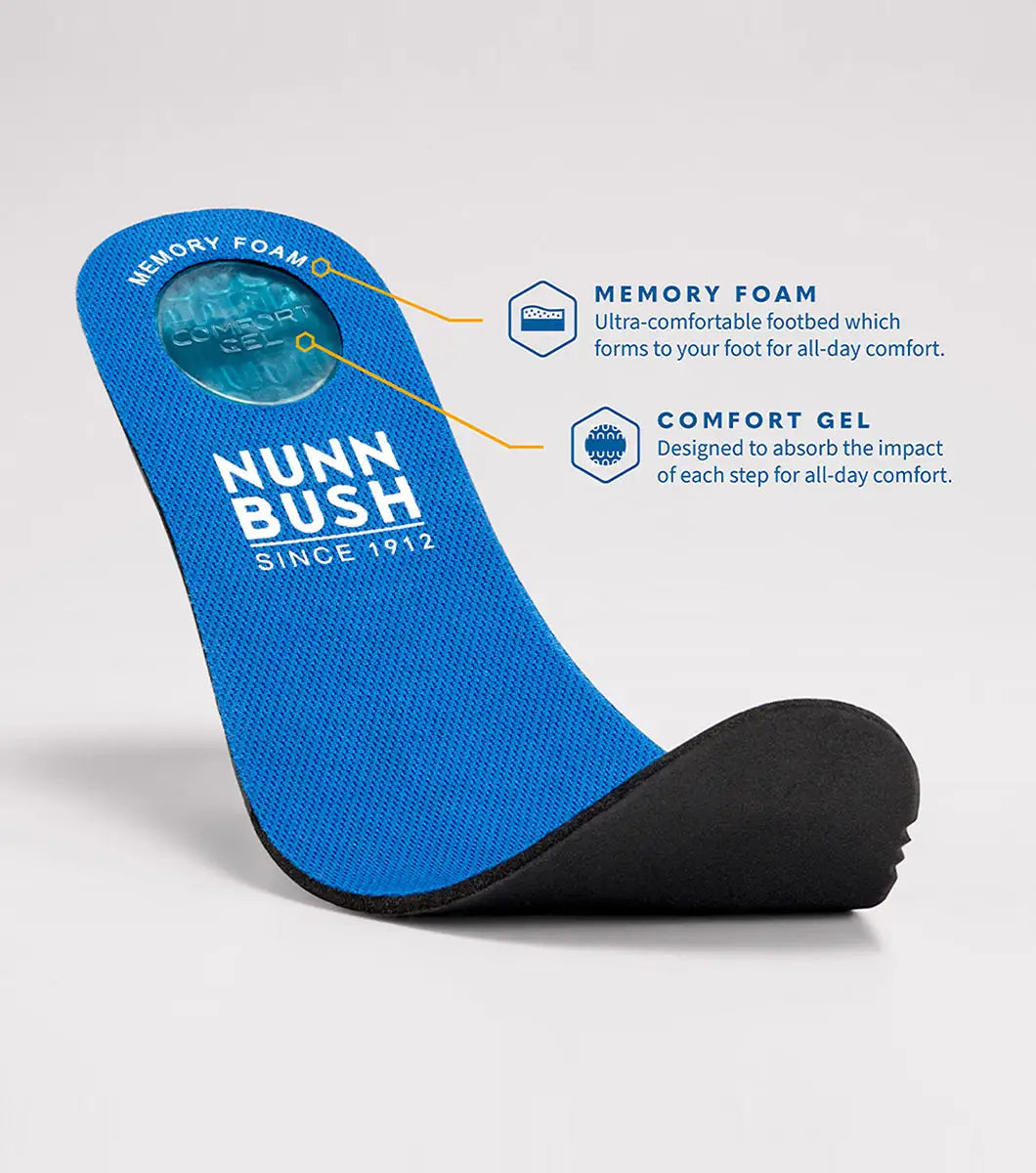 Zapatos Oxford con punta lisa Circuit de Nunn Bush para hombre - Brandy