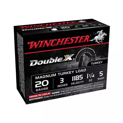 Winchester Doble X Pavo 20ga 3" 1-1/4oz #5 10/caja