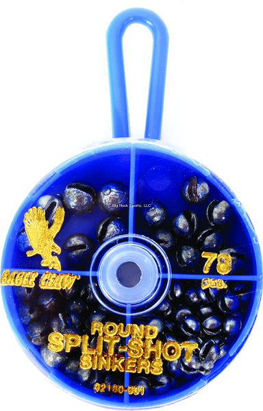 Eagle Claw Round Split-Shot Assorted 78 Piece