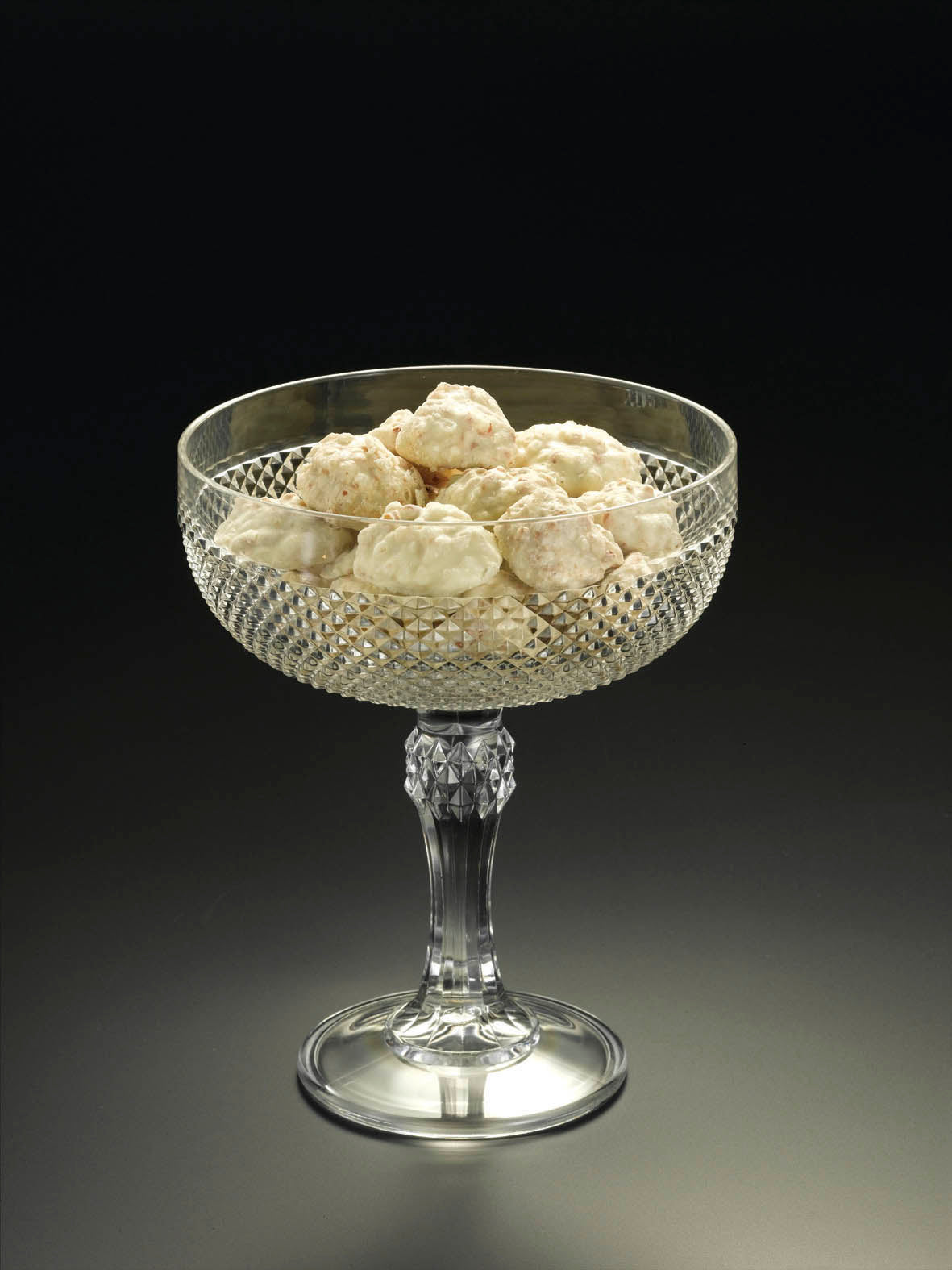 Taza para bocadillos/dulces con corte de diamante