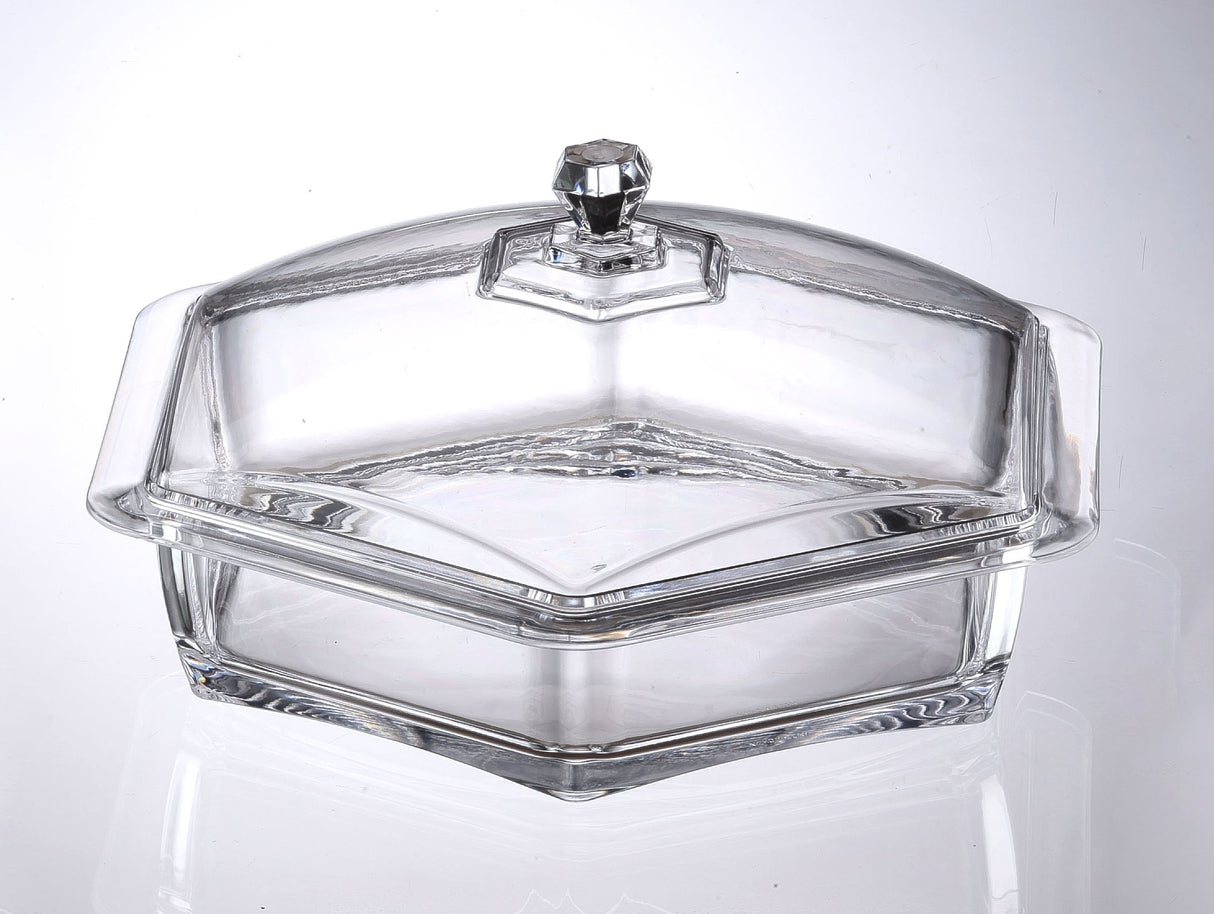 Hexagon Serving Tray With Lid