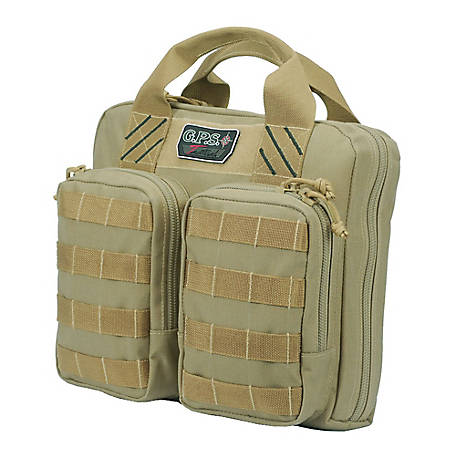 Tactical Double +2 Pistol Case Tan