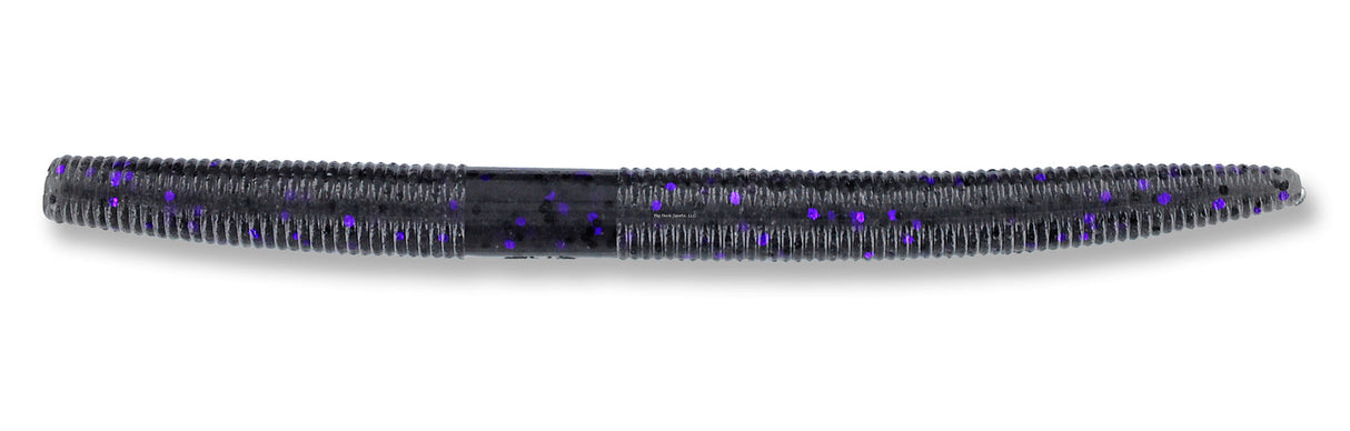 Gary Yamamoto Senko Worm  4 or 5"  10 Pack  Smoke with Large Black & Purple