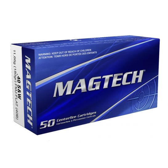 Magtech 40 S&W 180 Grain FMJ - 50 Rounds