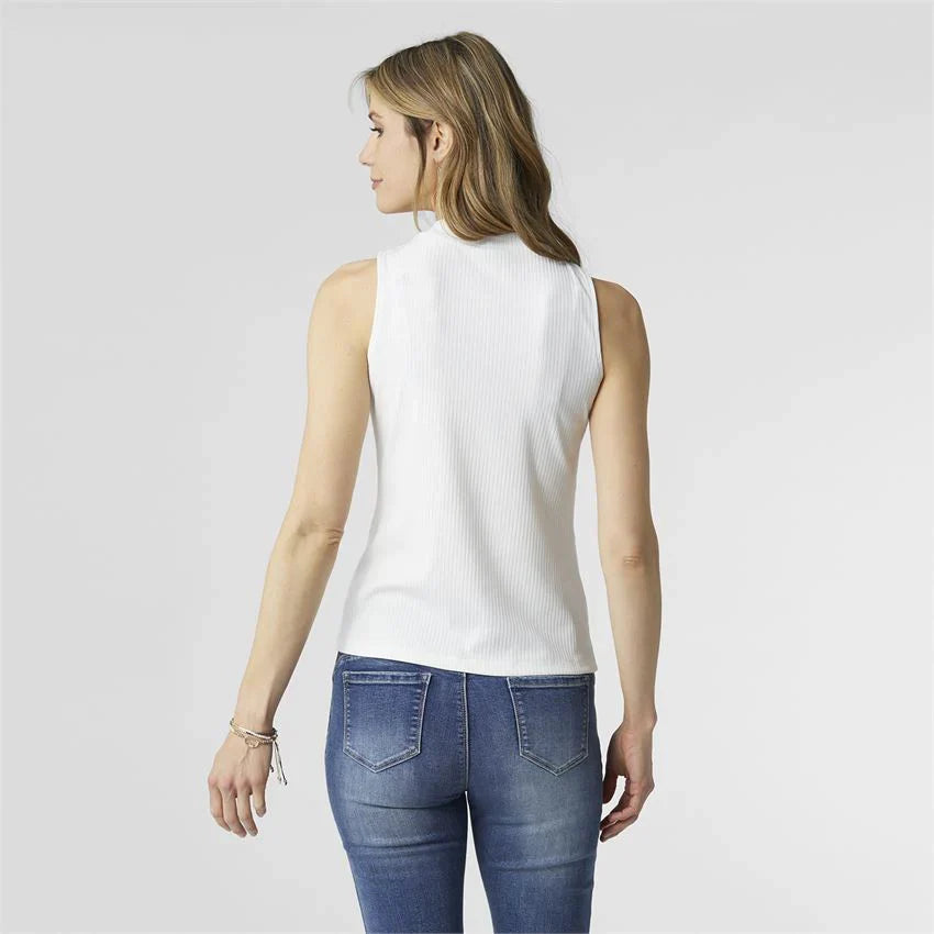 Coco + Carmen MaCenna Mock Neck Ribbed Tank