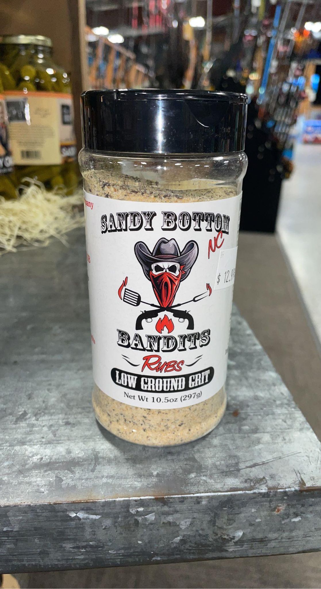 Sandy Bottom Bandits Frote de grano de tierra baja, 10.5 oz.