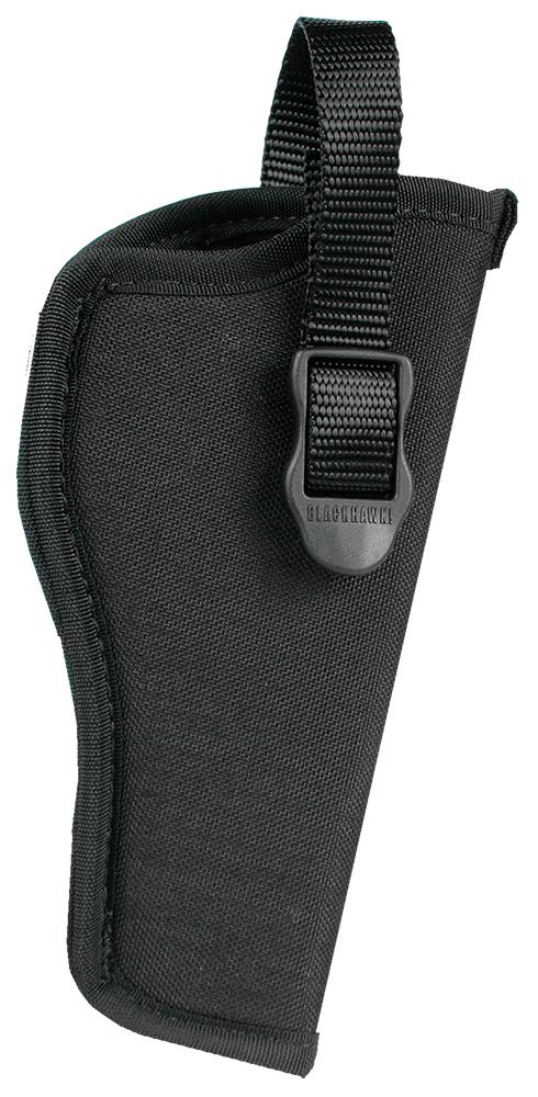 Blackhawk Hip Holster OWB LH 4.5-5" Lg Auto Open End Nylon Negro