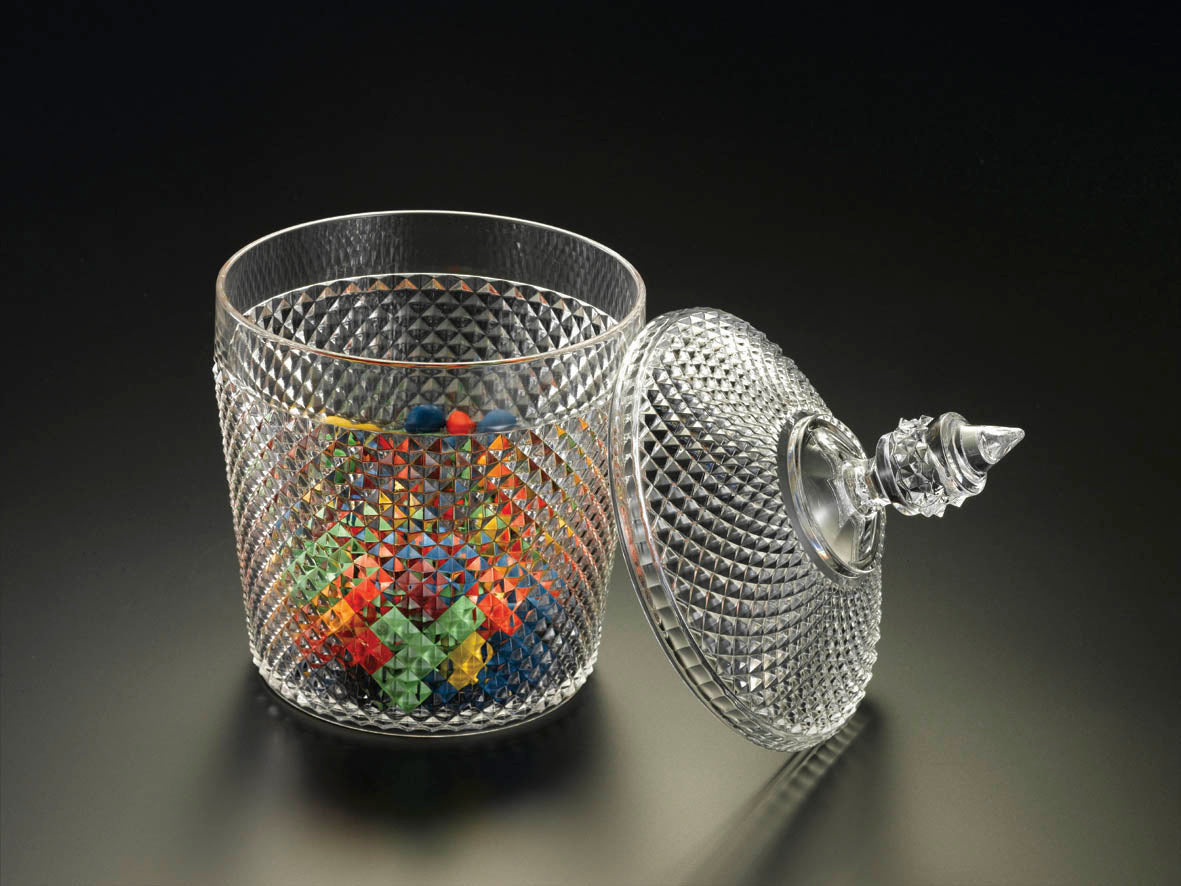 Diamond-Cut Snack/Candy Jar
