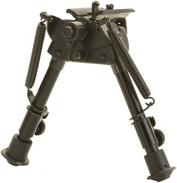 Military Products Tac Shield Sport Ridge 6"-9" Heavy Duty Adjustable Pivoting Bipod Black