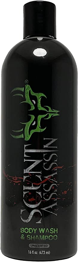 Scent Assassin Body Wash and Shampoo - Unscented - 16oz