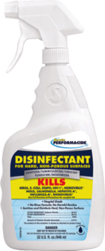 Starbrite 102032 Desinfectante Performacide® para superficies duras no porosas 32 oz.