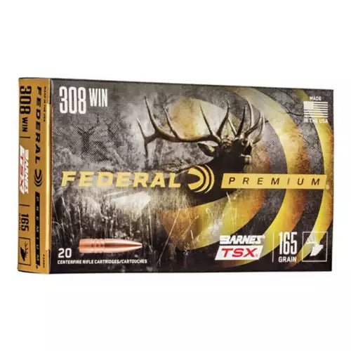 Federal Premium Barnes TSX Rifle Ammunition 20 Round Box