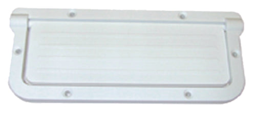 Imbornal rectangular grande TH Marine para orificios de 2 x 5-1/2", blanco