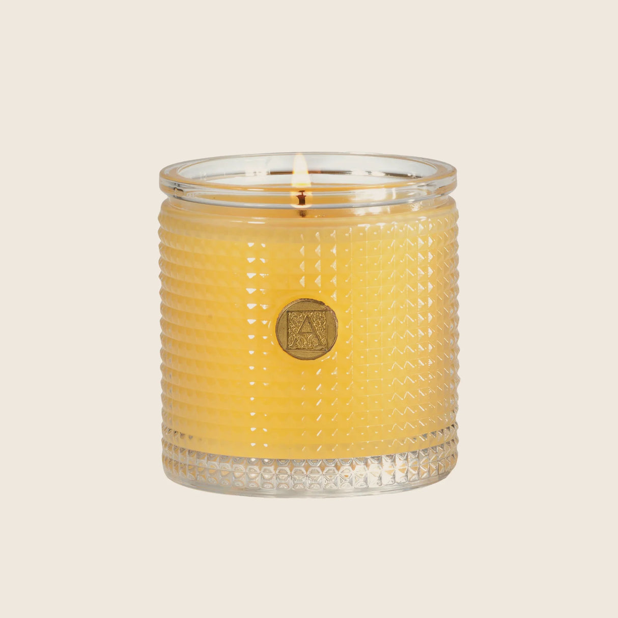 Aromatique Inc. Agave Piña - Vela de Vidrio Texturizado