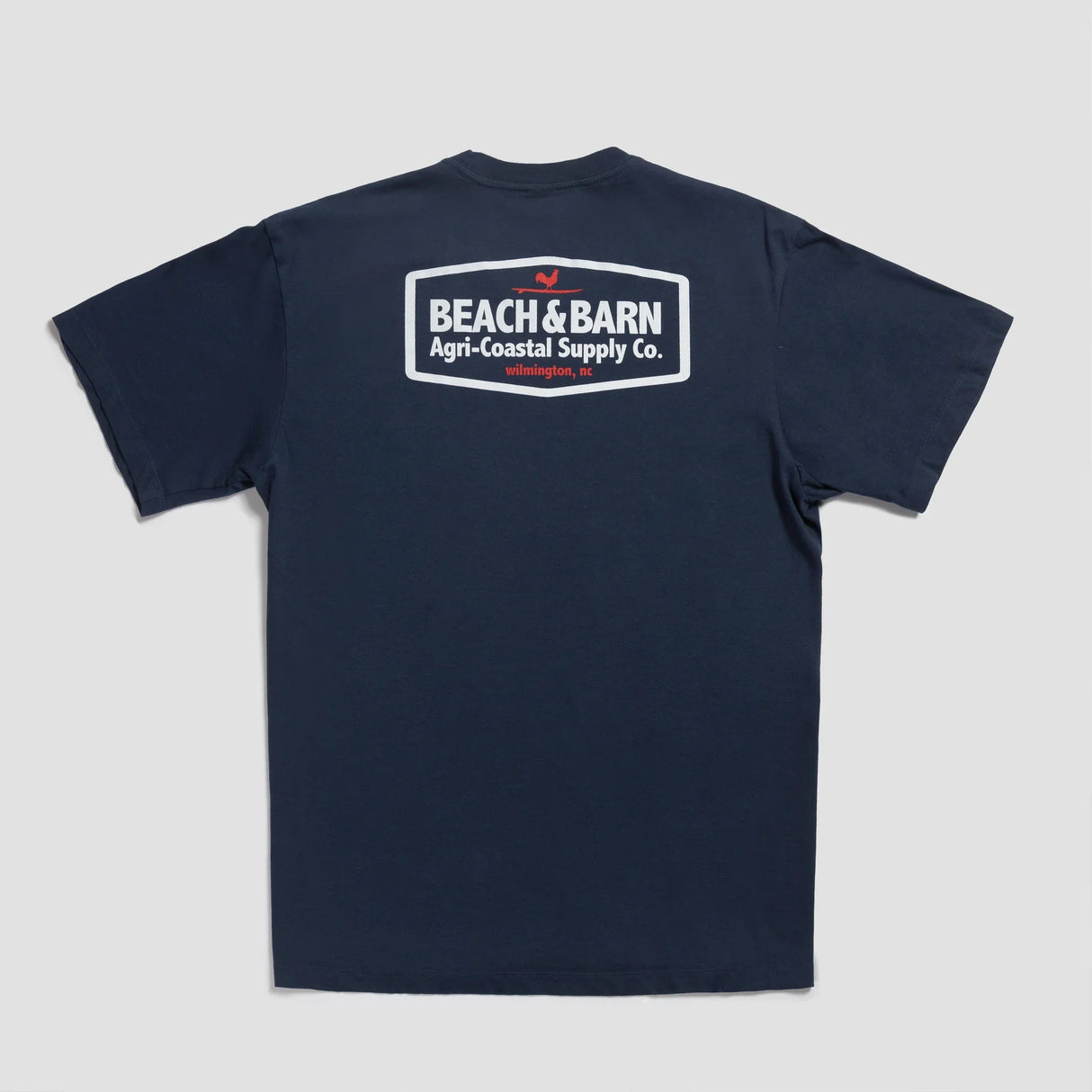 Camiseta agrícola costera de playa y granero