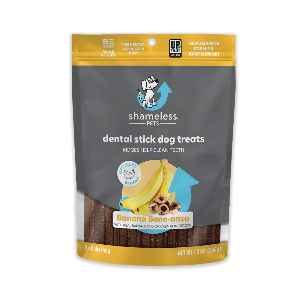 Shameless Pets Banana Bone-anza Dental Sticks