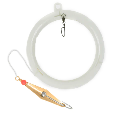 Clarkspoon Size 1 Gold Clarkspoon  5/0 Hook  3" Blade  Rigged On Leader Wheel