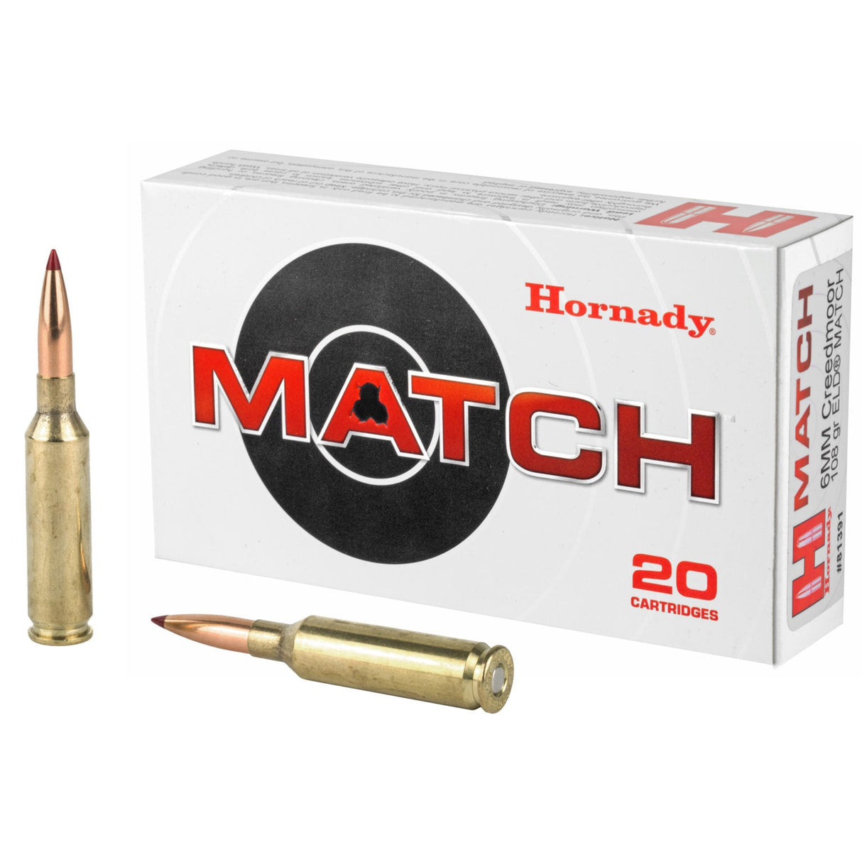 Hornady 6mm Creedmoor 108 Grain ELD Match Ammunition