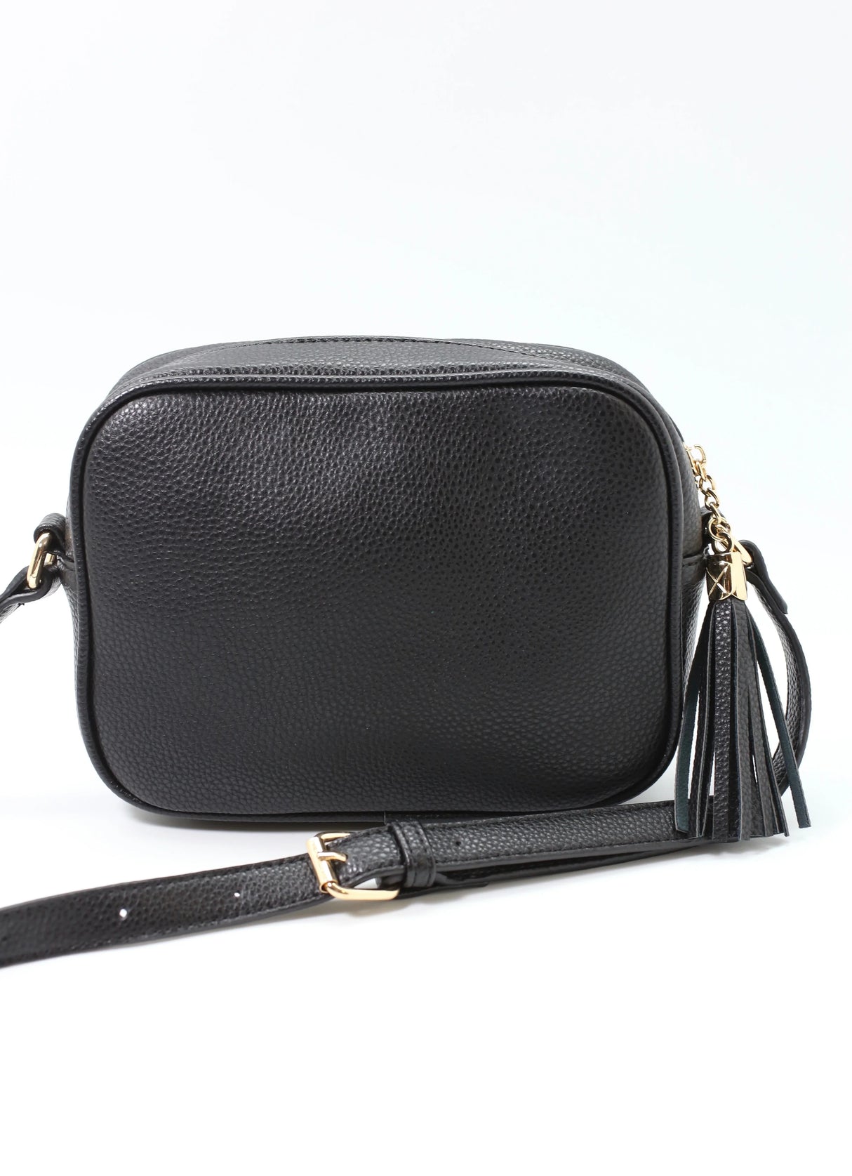 Caroline Hill Hayes Crossbody with Tassel Black