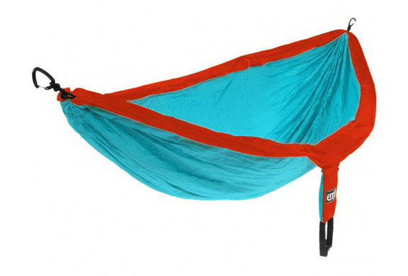 Hamaca Eagles Nest Outfitters ENO DoubleNest - Aguamarina/Roja