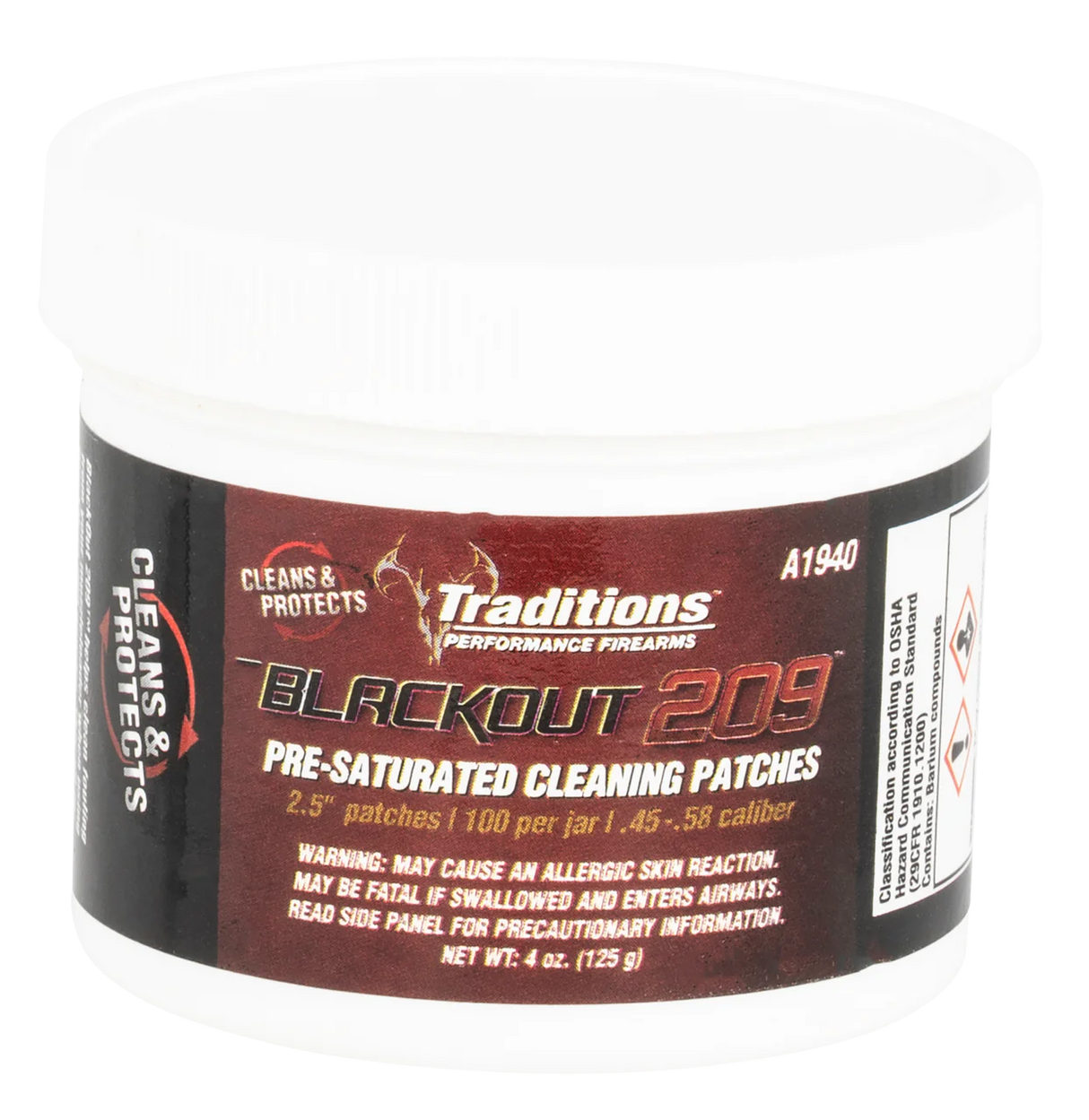 Tradiciones Blackout 209 Parches de Limpieza