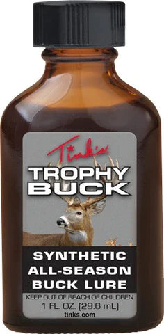 Tinks Deer Lure Trophy Buck Synthetic (Glass Bottle) 1 Fl Oz.
