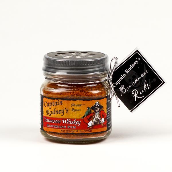 Frote para barbacoa con whisky dulce Captain Rodney's, 6 onzas