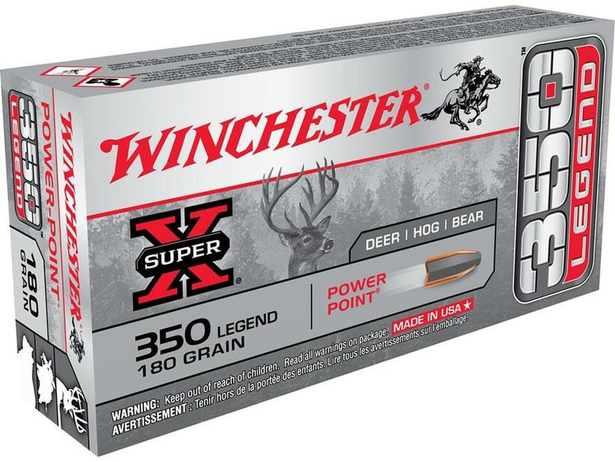 Winchester Super-X 350 Legend 180 Grain Power-Point 20 rondas