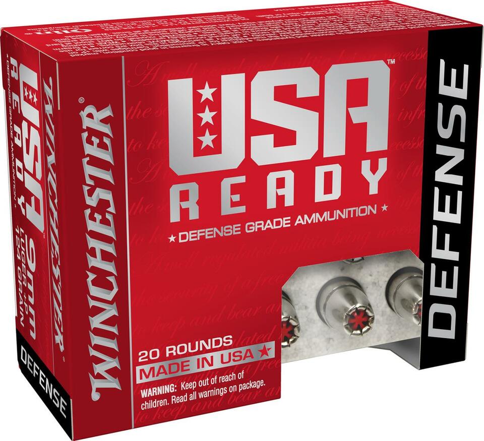 Winchester USA Ready 9MM 124GR HP - 20 rondas