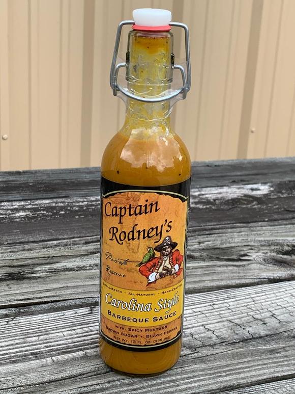 Salsa BBQ estilo mostaza Carolina Captain Rodneys