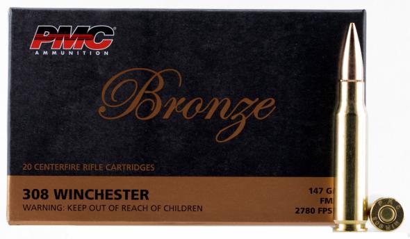 Pmc 308b Bronze Cf Rifle 308 Win 147gr 20rnd Fmj Bt