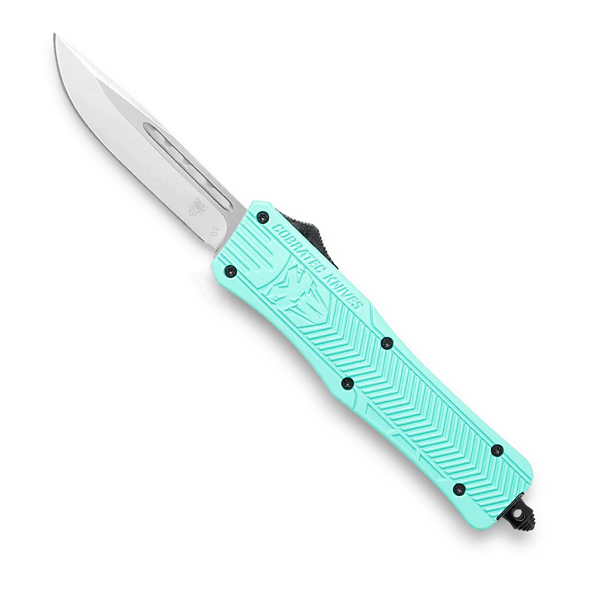 CobraTec Medium Tiffany Blue Drop Not Serrated Knife