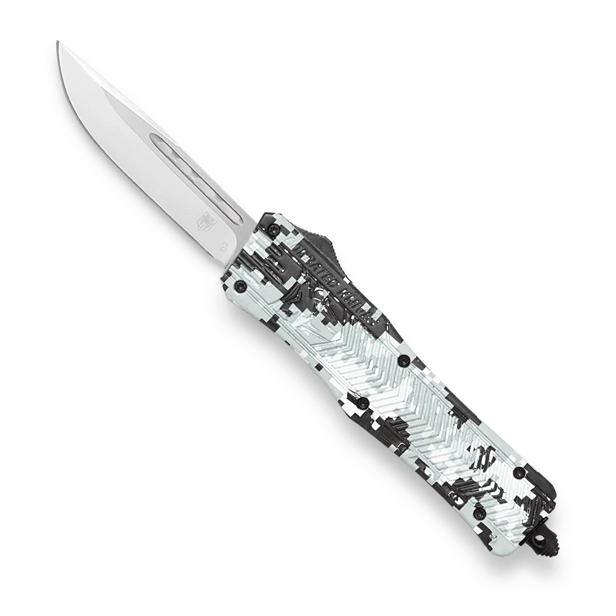 CobraTec Medium Winter Digi Camo Drop Not Serrated Knife