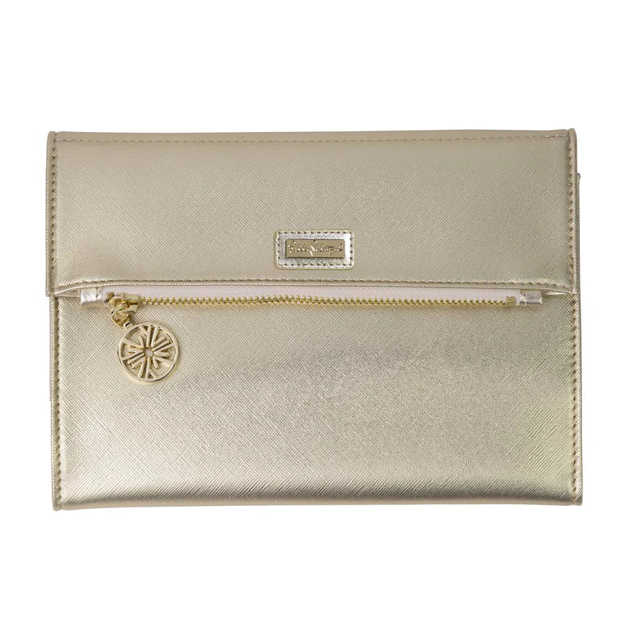 Lilly Pulitzer - Notepad Folio  Gold