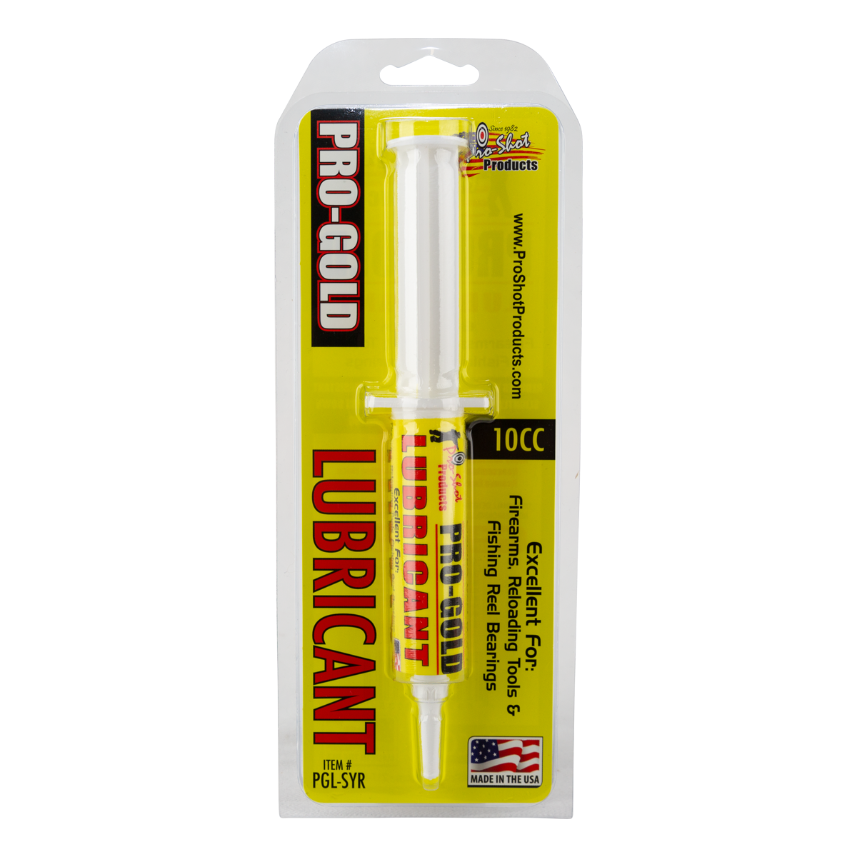Jeringa Pro-Shot Pro Gold Lube de 10 cc