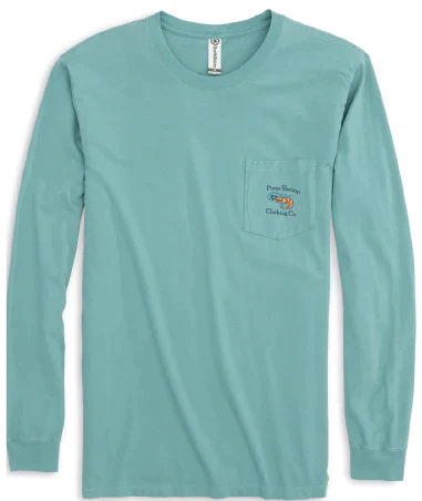 Pimp Shrimp Long Sleeve Pocketed T-Shirt