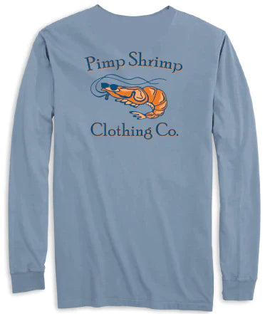 Pimp Shrimp Long Sleeve Pocketed T-Shirt