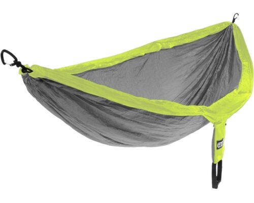 Hamaca con paracaídas Doublenest ENO Eagle Nest Outfitters gris/neón